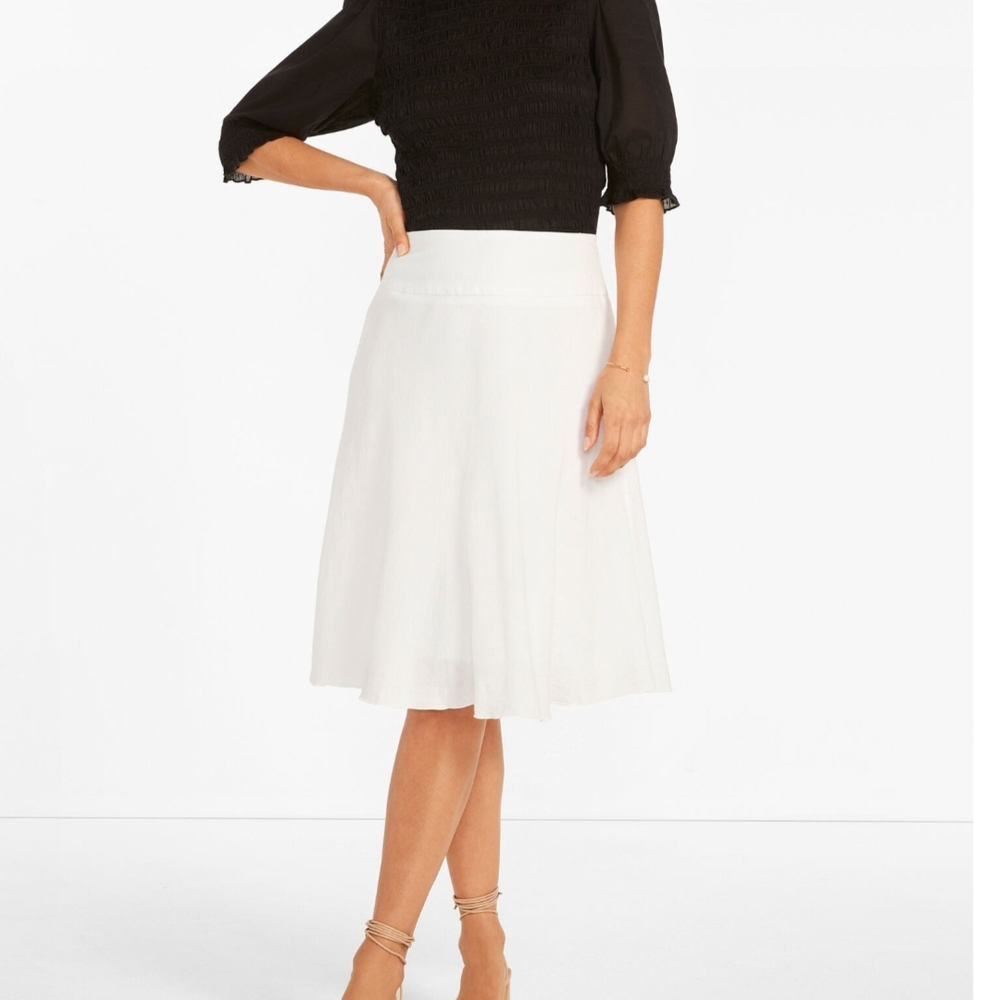 Nic+Zoe Spring Fling White Skirt NWT